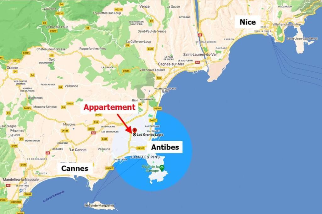 Casalionelantibes 70 Sqm Apartment With Garden And Parking ภายนอก รูปภาพ